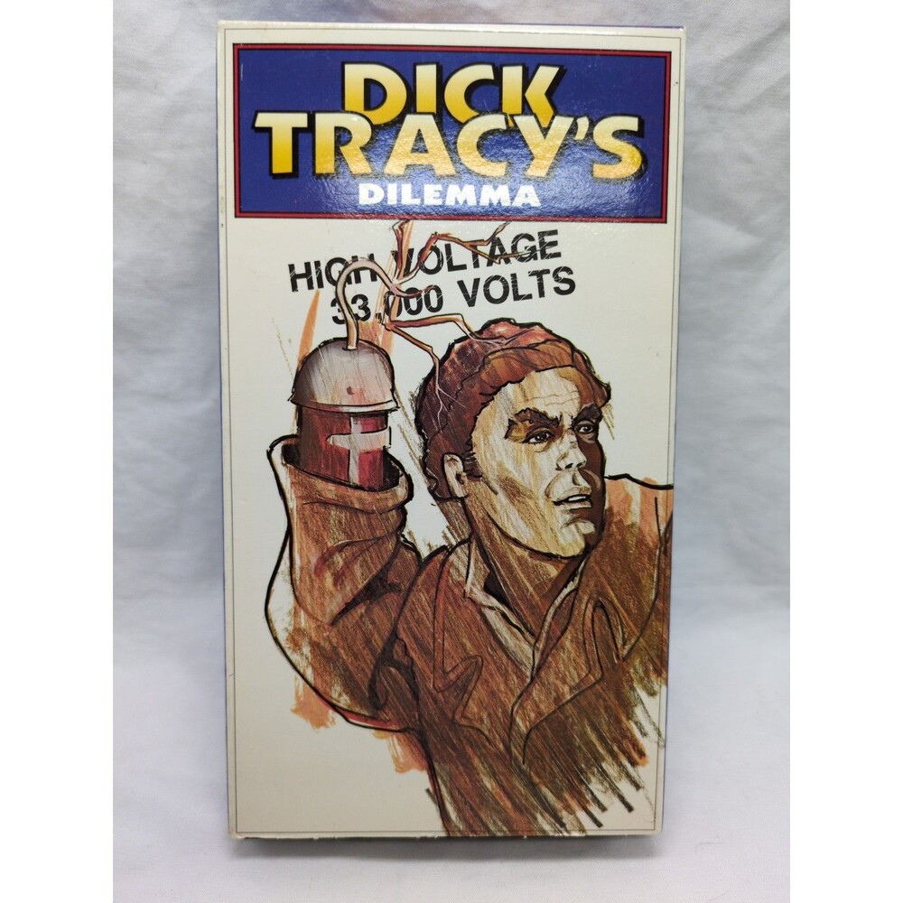 Dick Tracy's Dilemma High Voltage 30,000 Volts VHS Tape